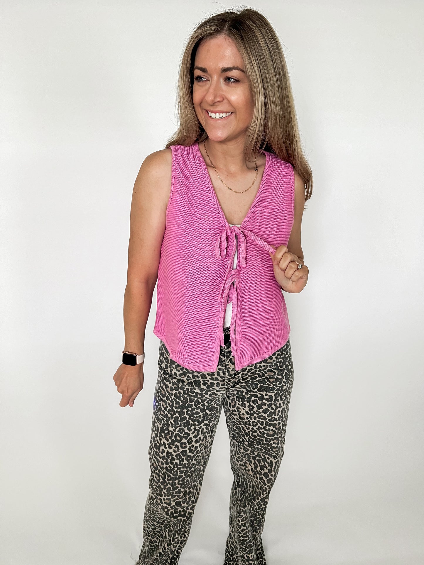 Knot A Care Pink Vest