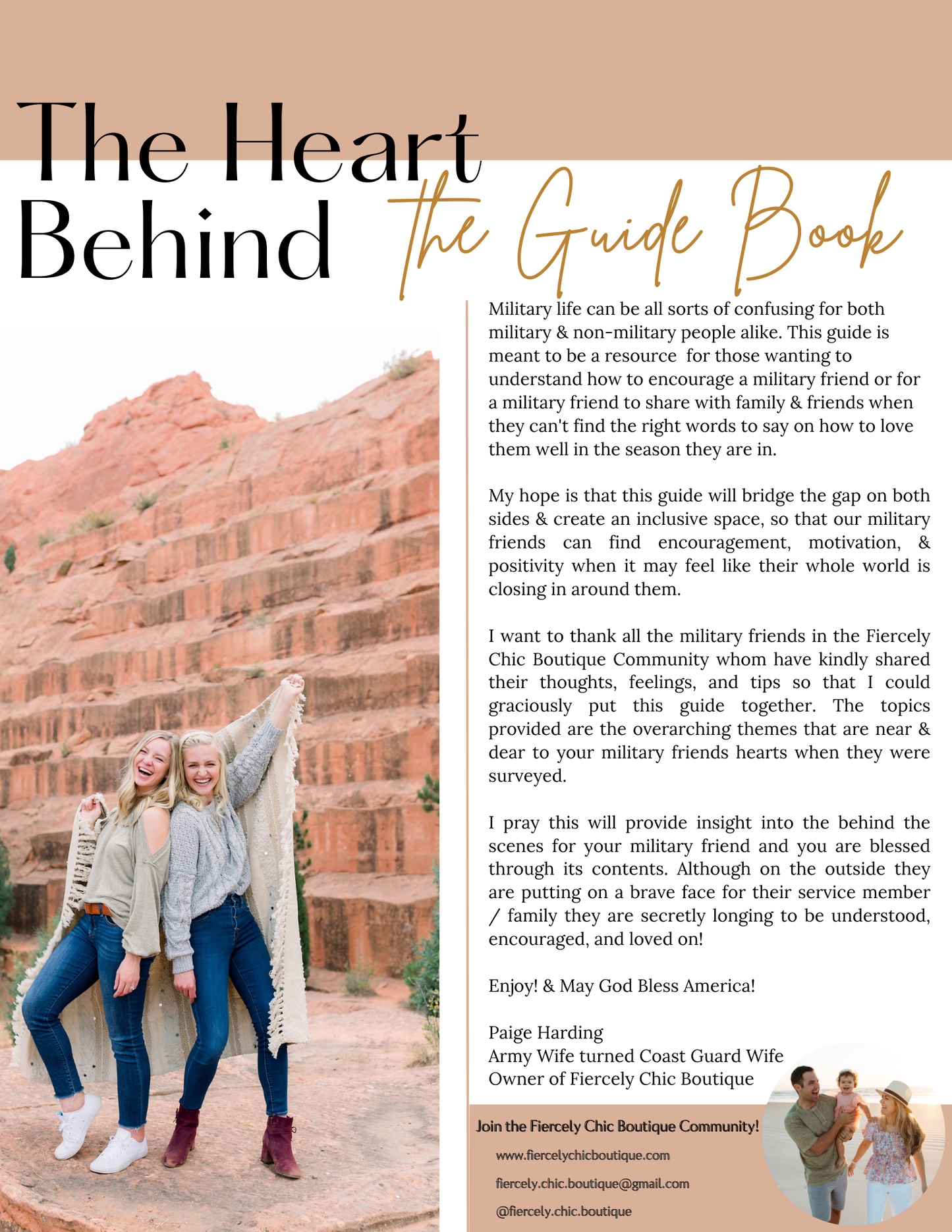 Ways To Love a Military Friend Guidebook