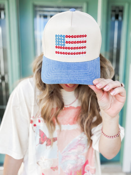 Petals & Patriotism Hat